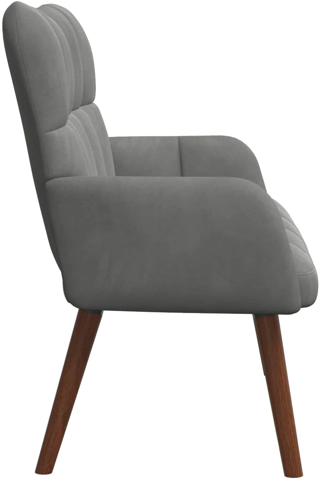 Dvitaškė sofa Tamsiai pilka 115 x 61 x 87 cm Aksomas