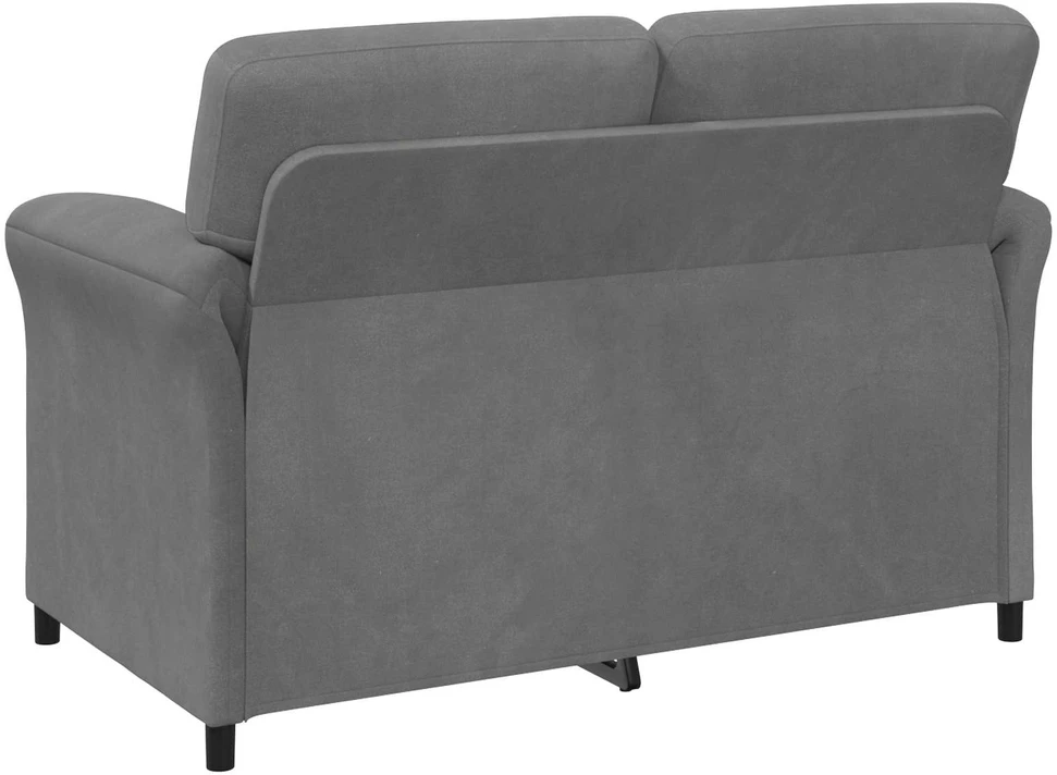 Dvitaškė sofa Tamsiai pilka 138 x 83 x 95 cm Aksomas