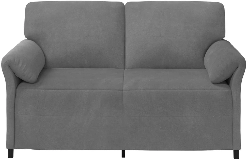 Dvitaškė sofa Tamsiai pilka 158 x 83 x 95 cm Aksomas