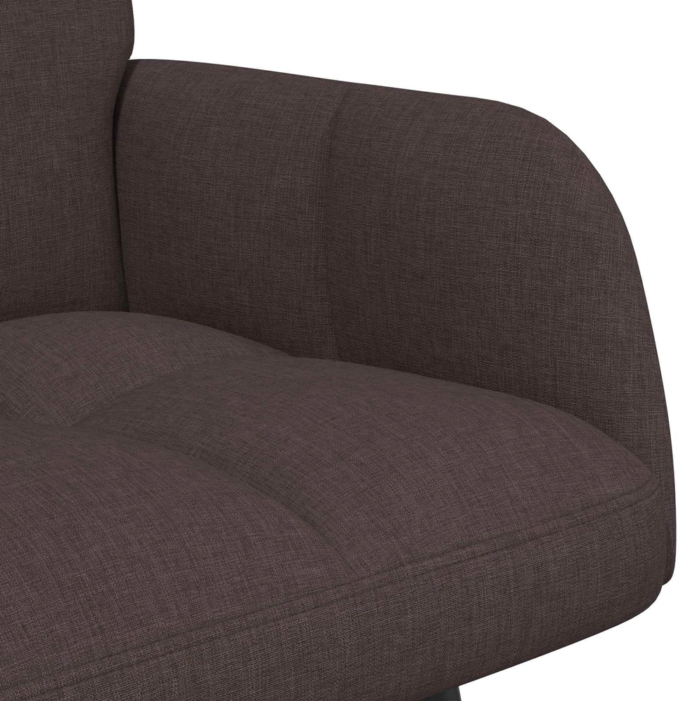 Dvitaškė sofa Tamsiai rudas 115 x 61 x 87 cm Audinys