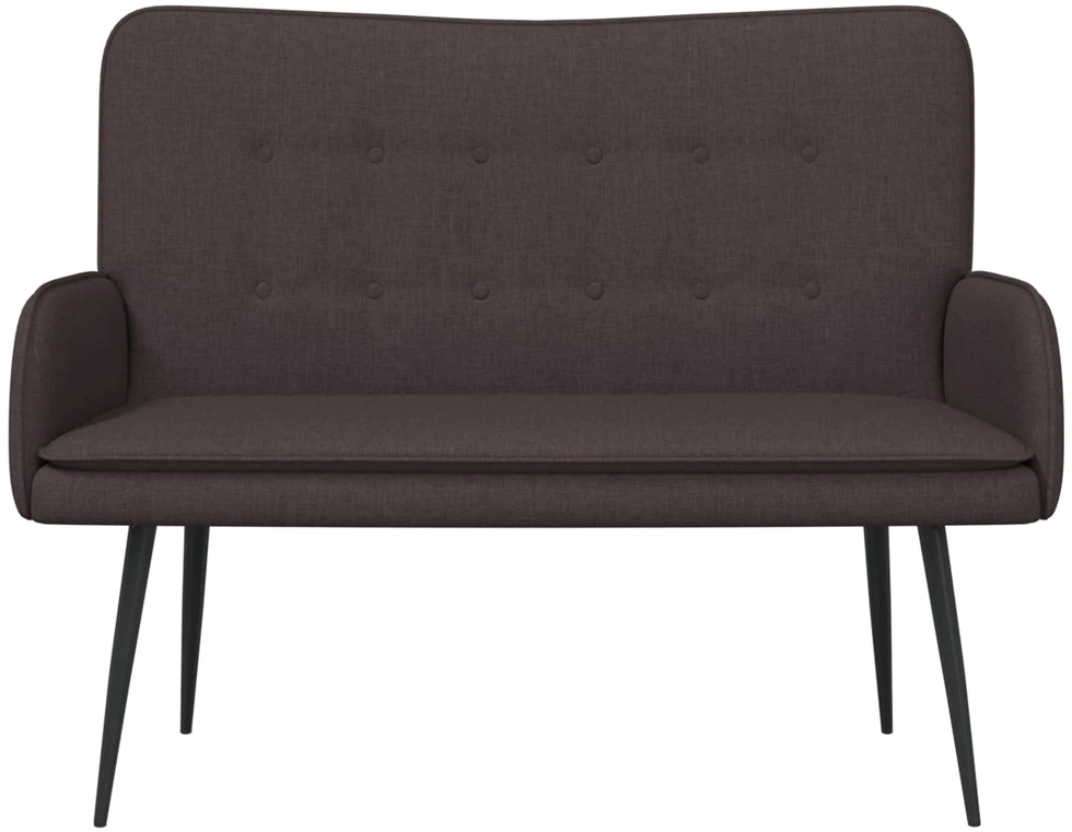 Dvitaškė sofa Tamsiai rudas 115 x 61 x 87 cm Audinys