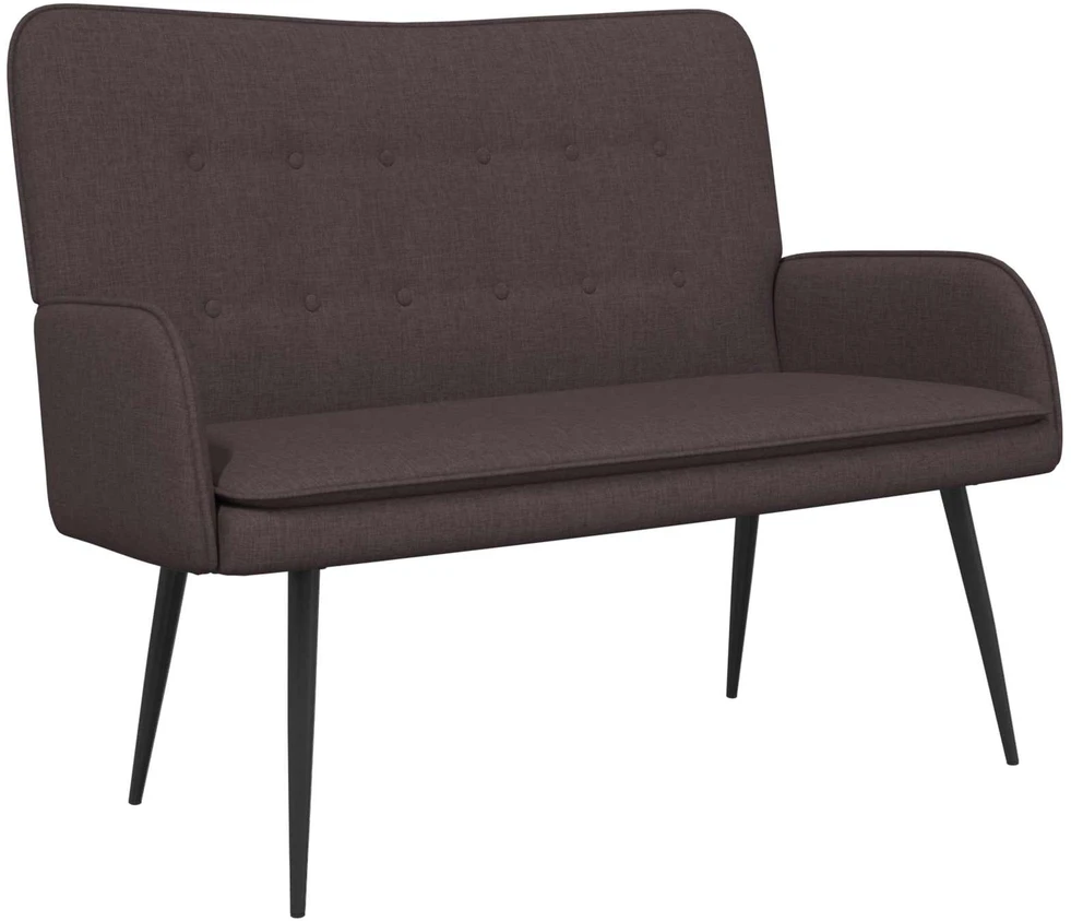 Dvitaškė sofa Tamsiai rudas 115 x 61 x 87 cm Audinys