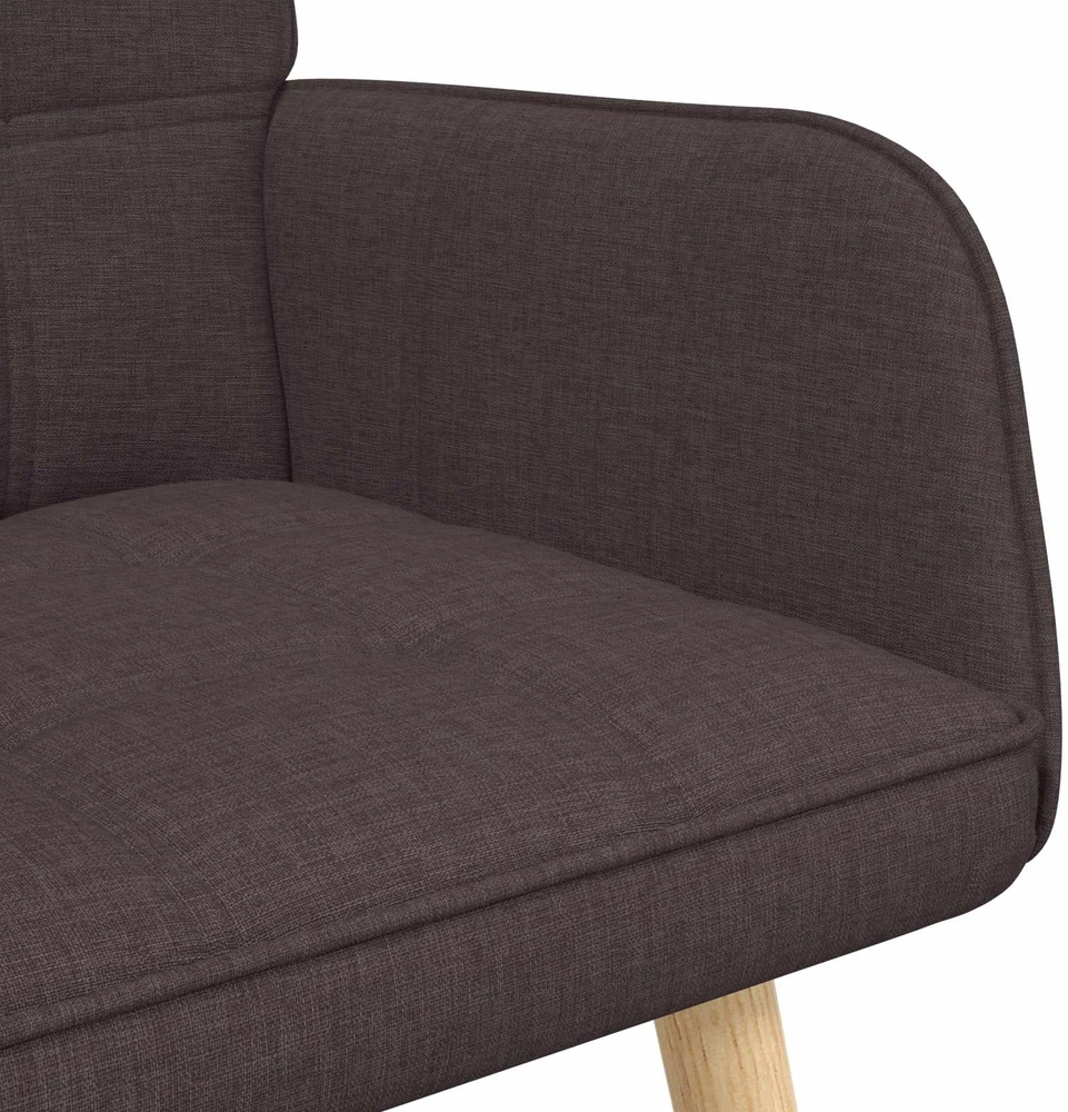 Dvitaškė sofa Tamsiai rudas 115 x 61 x 87 cm Audinys
