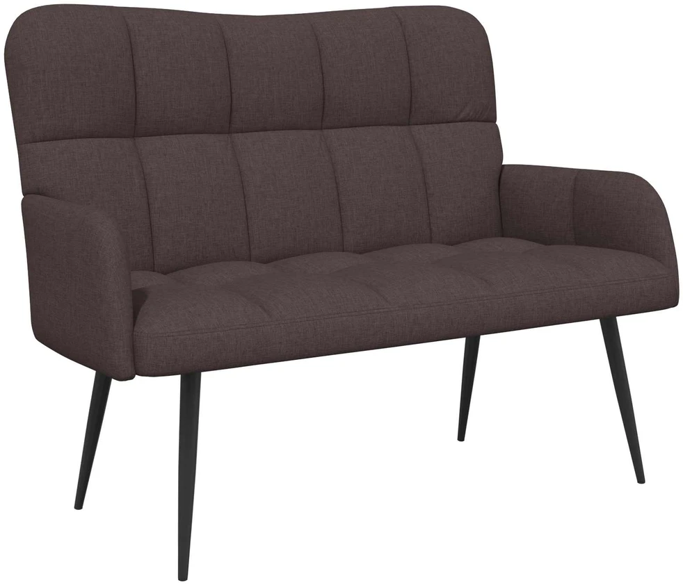 Dvitaškė sofa Tamsiai rudas 115 x 61 x 87 cm Audinys
