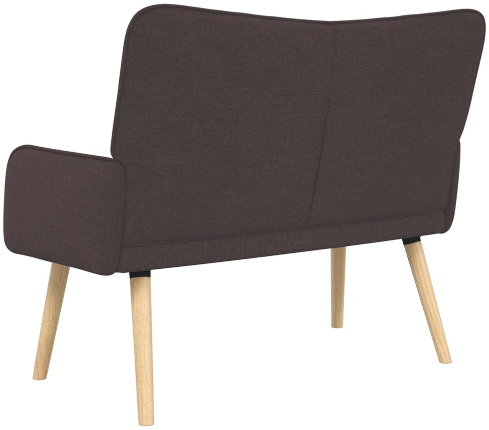 Dvitaškė sofa Tamsiai rudas 115 x 61 x 87 cm Audinys