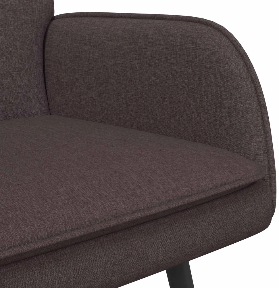 Dvitaškė sofa Tamsiai rudas 115 x 61 x 87 cm Audinys