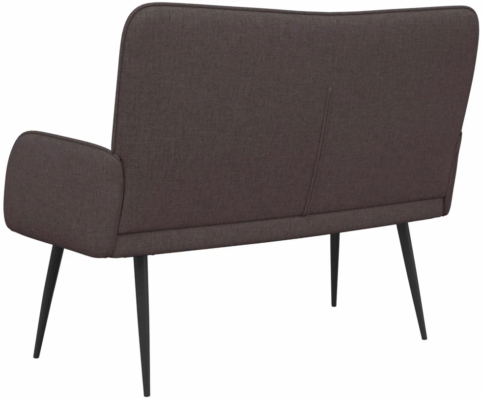 Dvitaškė sofa Tamsiai rudas 115 x 61 x 87 cm Audinys