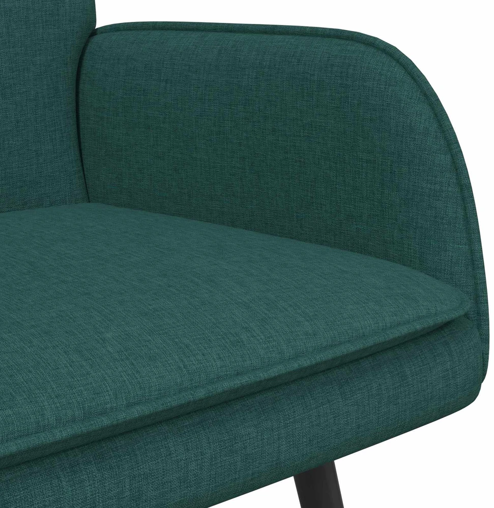 Dvitaškė sofa Tamsiai žalia 115 x 61 x 87 cm Audinys