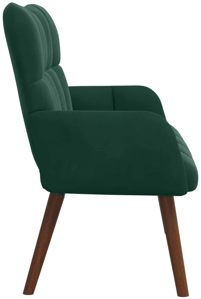 Dvitaškė sofa Tamsiai žalia 115 x 61 x 87 cm Aksomas