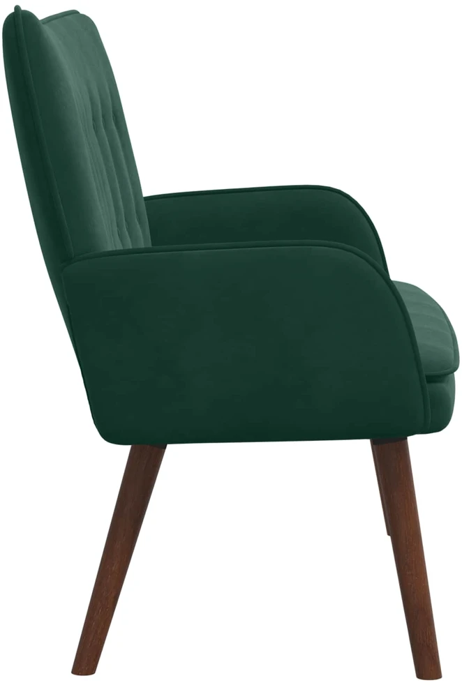 Dvitaškė sofa Tamsiai žalia 115 x 61 x 87 cm Aksomas