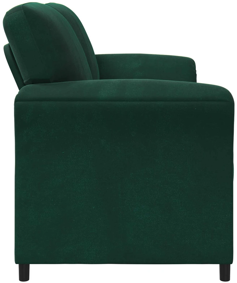 Dvitaškė sofa Tamsiai žalia 158 x 83 x 95 cm Aksomas