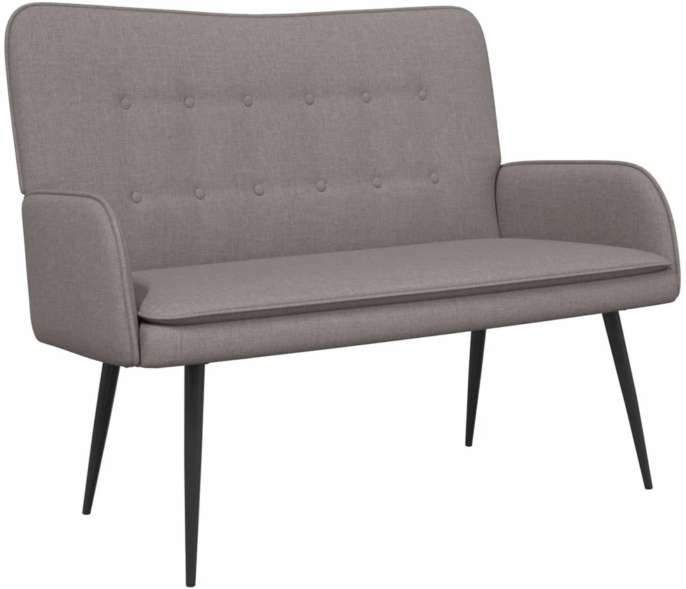 Dvitaškė sofa Taupe 115 x 61 x 87 cm Audinys