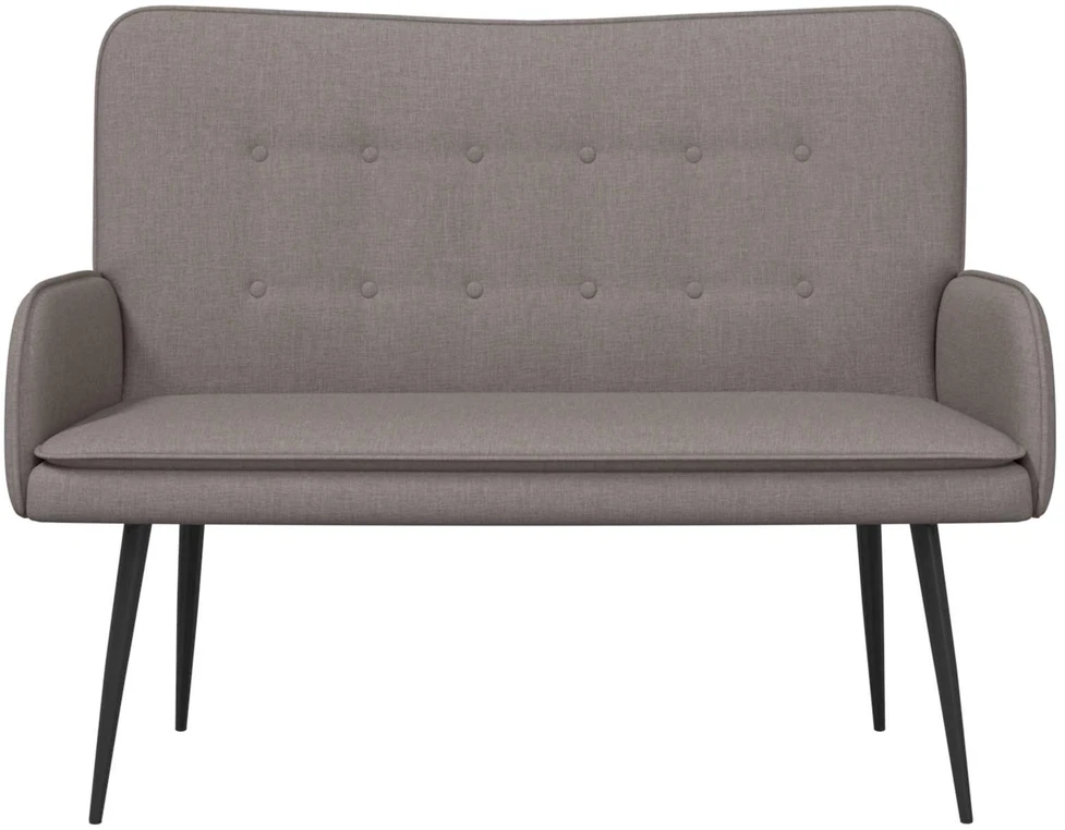 Dvitaškė sofa Taupe 115 x 61 x 87 cm Audinys