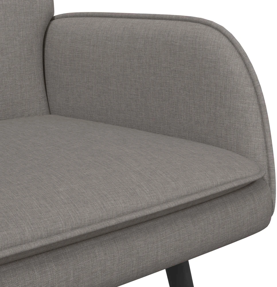 Dvitaškė sofa Taupe 115 x 61 x 87 cm Audinys