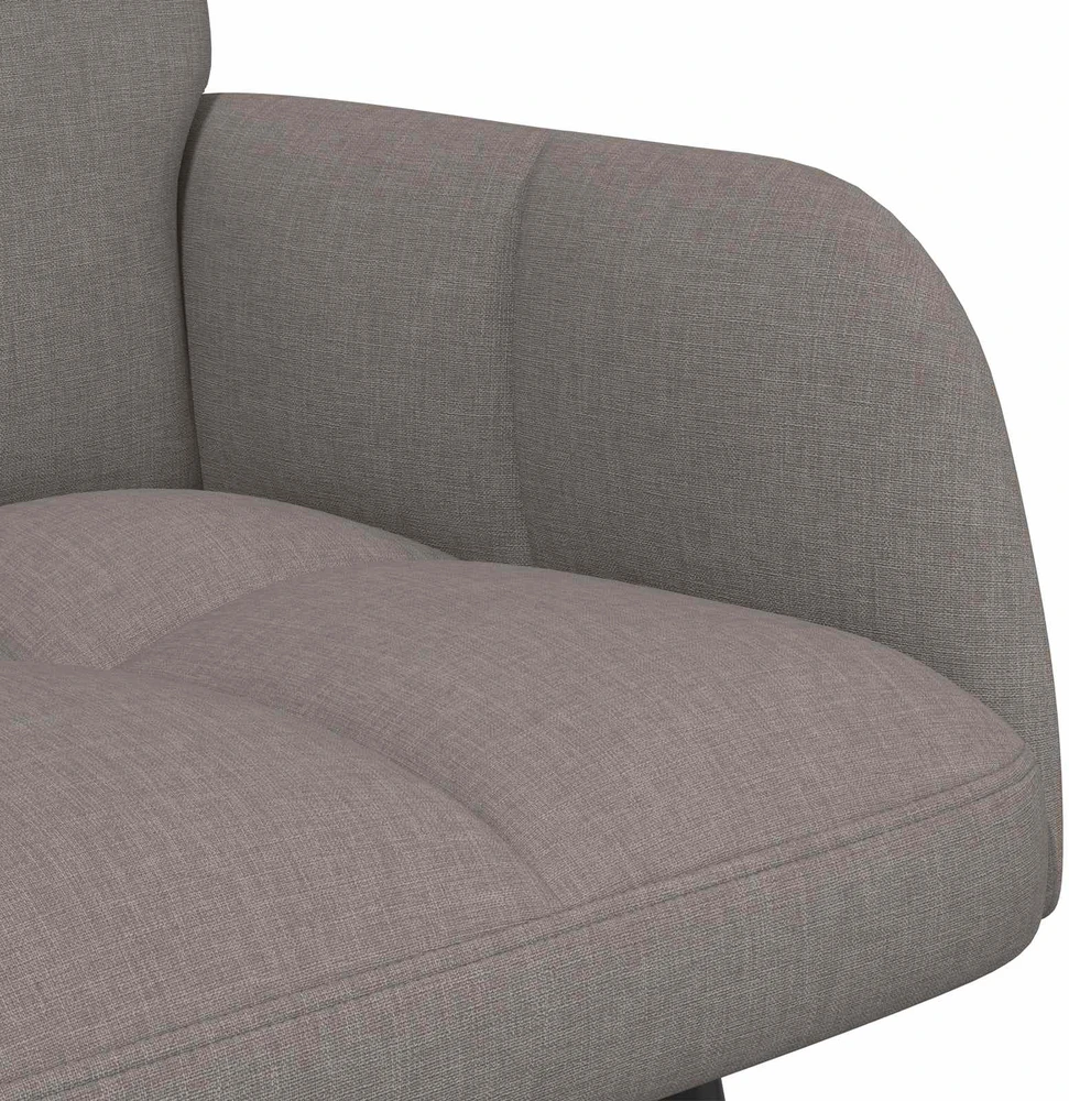 Dvitaškė sofa Taupe 115 x 61 x 87 cm Audinys