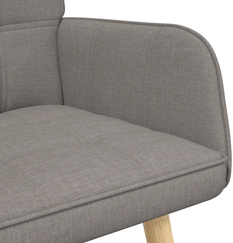 Dvitaškė sofa Taupe 115 x 61 x 87 cm Audinys