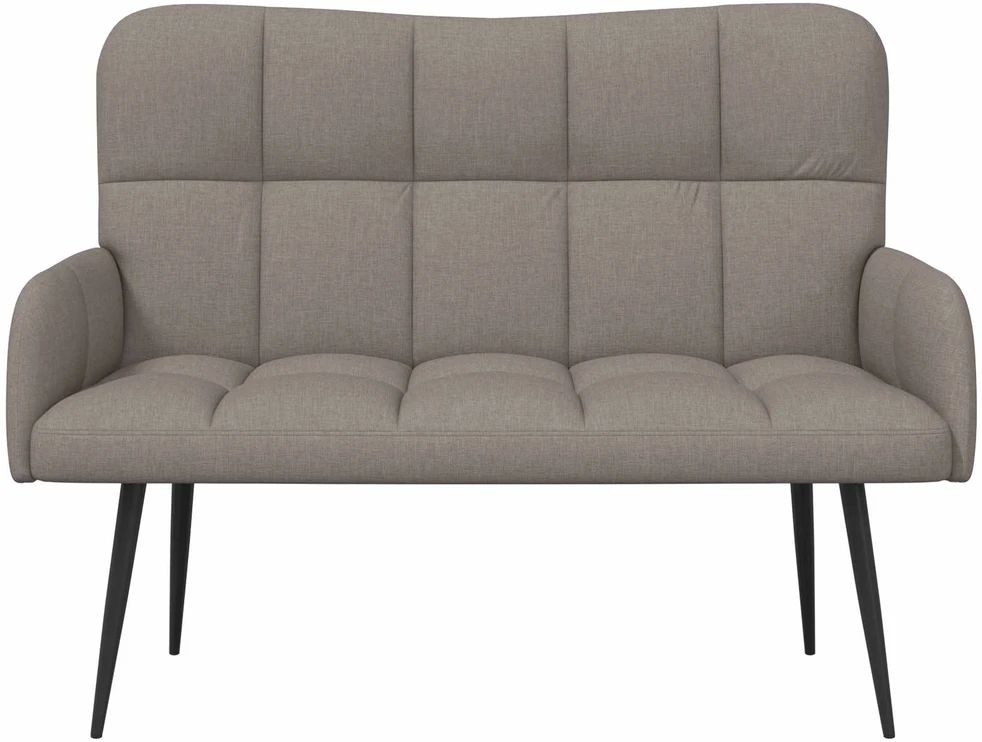 Dvitaškė sofa Taupe 115 x 61 x 87 cm Audinys