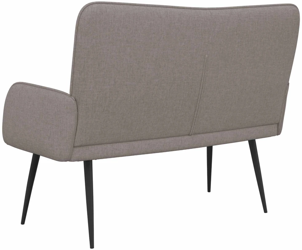 Dvitaškė sofa Taupe 115 x 61 x 87 cm Audinys
