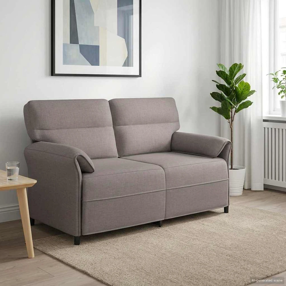 Dvitaškė sofa Taupe 158 x 83 x 95 cm