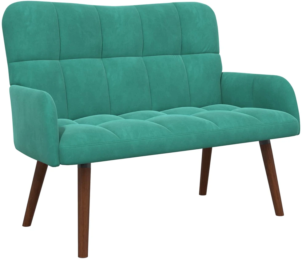 Dvitaškė sofa Turkio 115 x 61 x 87 cm Aksomas