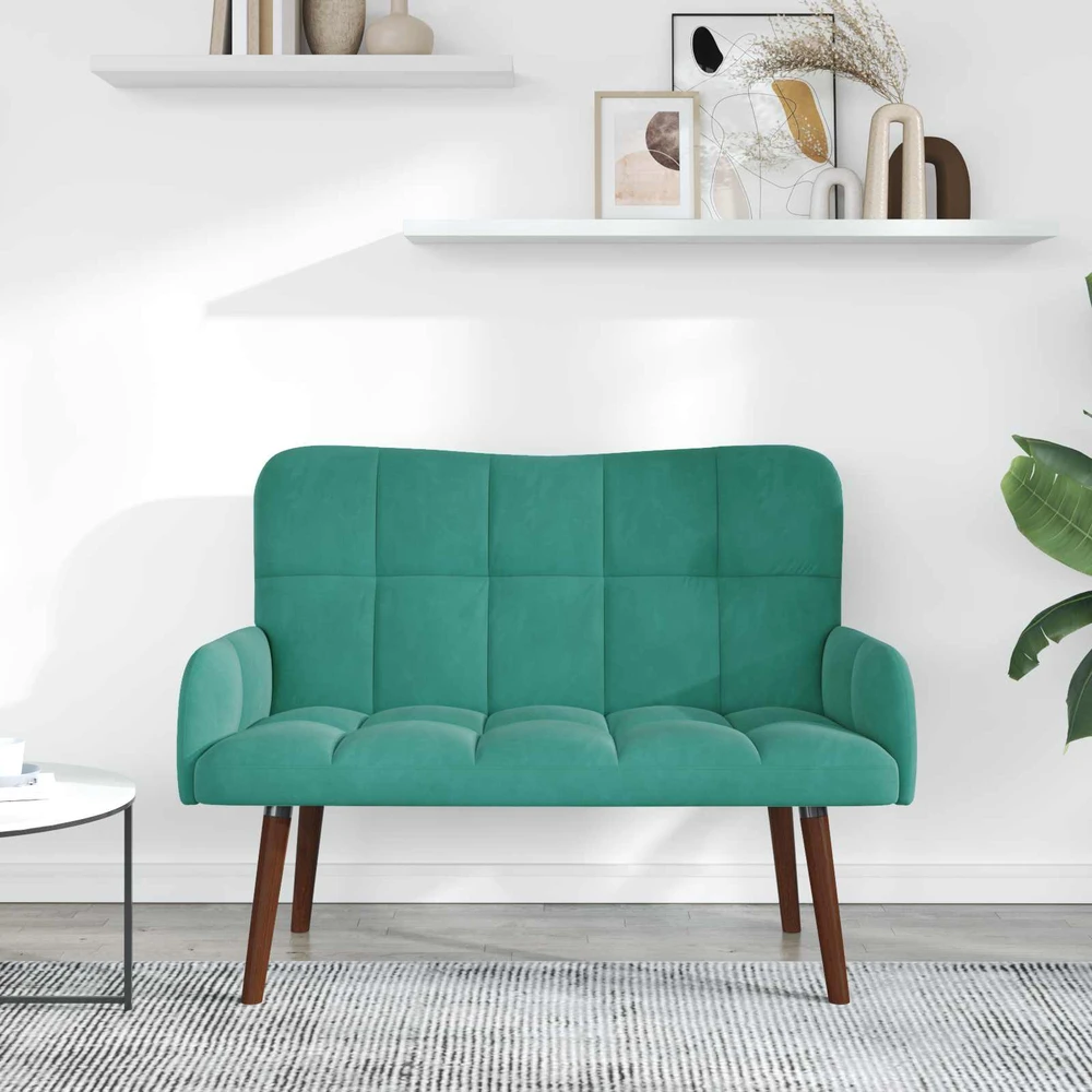 Dvitaškė sofa Turkio 115 x 61 x 87 cm Aksomas