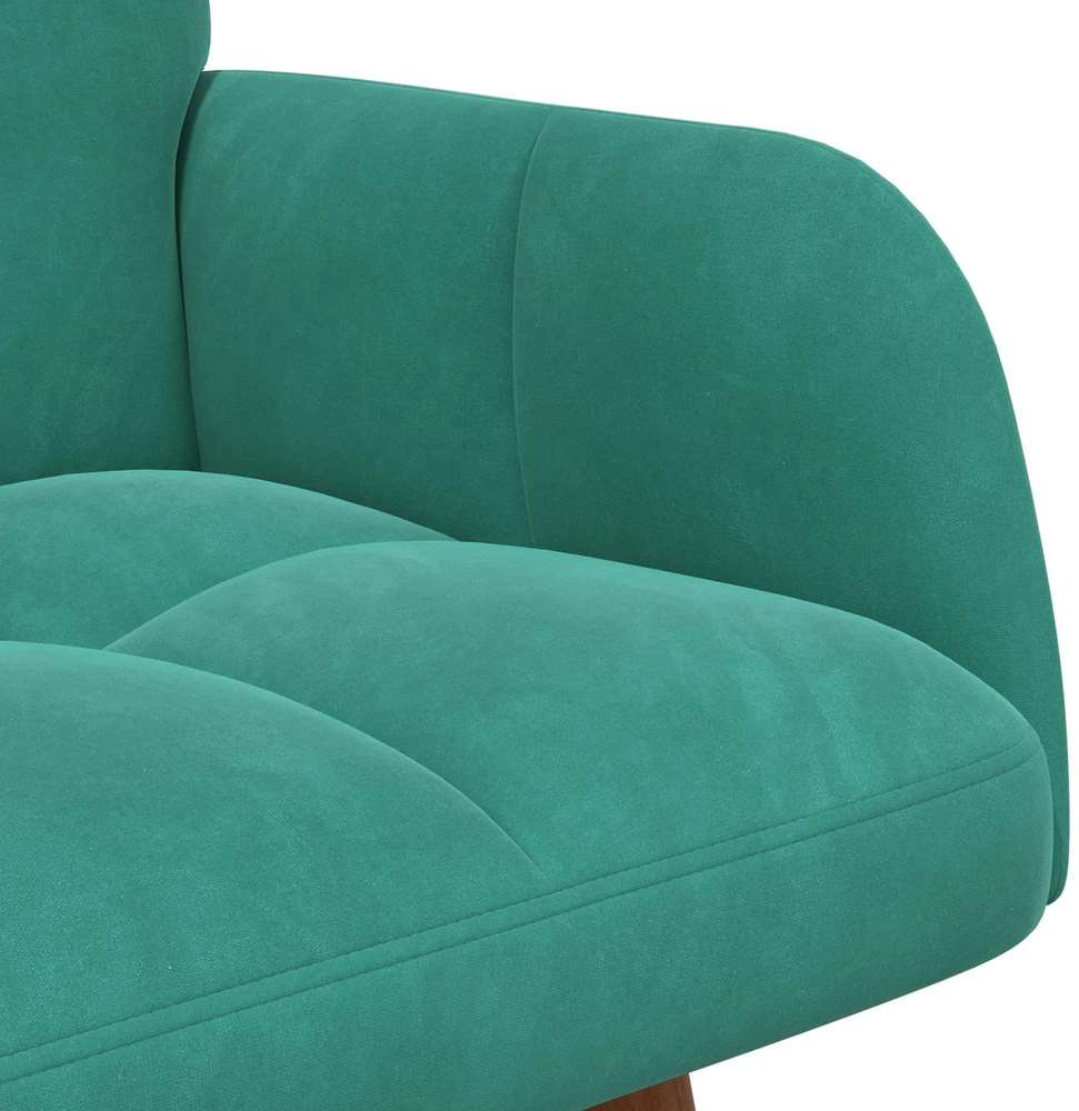 Dvitaškė sofa Turkio 115 x 61 x 87 cm Aksomas