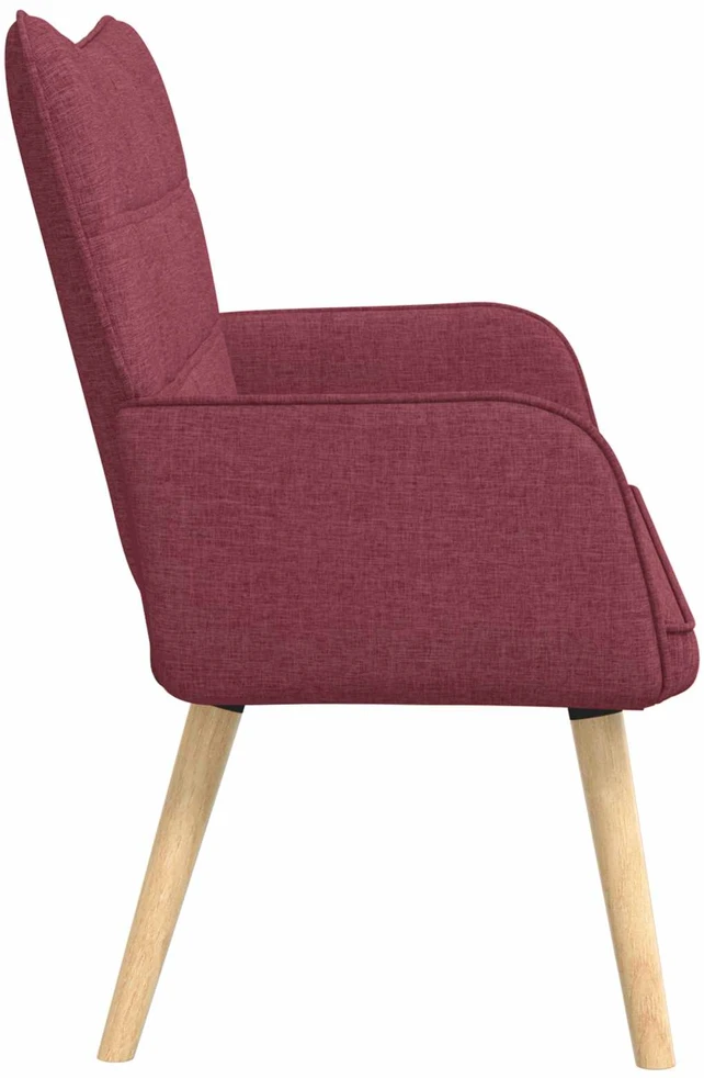 Dvitaškė sofa Vyno raudona 115 x 61 x 87 cm Audinys
