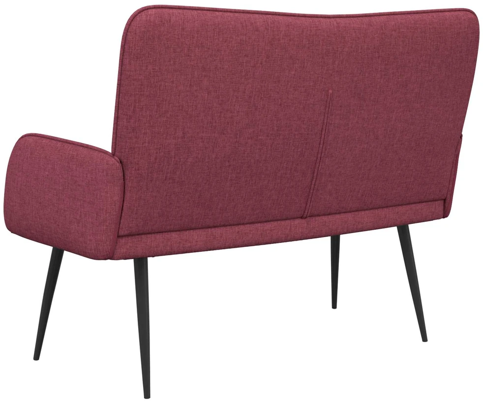 Dvitaškė sofa Vyno raudona 115 x 61 x 87 cm Audinys