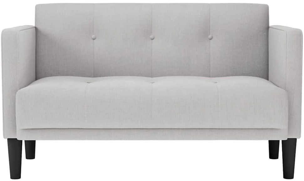 Dvivietė sofa, debesų pilka, 111 cm, audinys