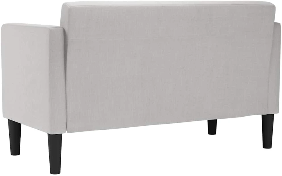 Dvivietė sofa, debesų pilka, 111 cm, audinys