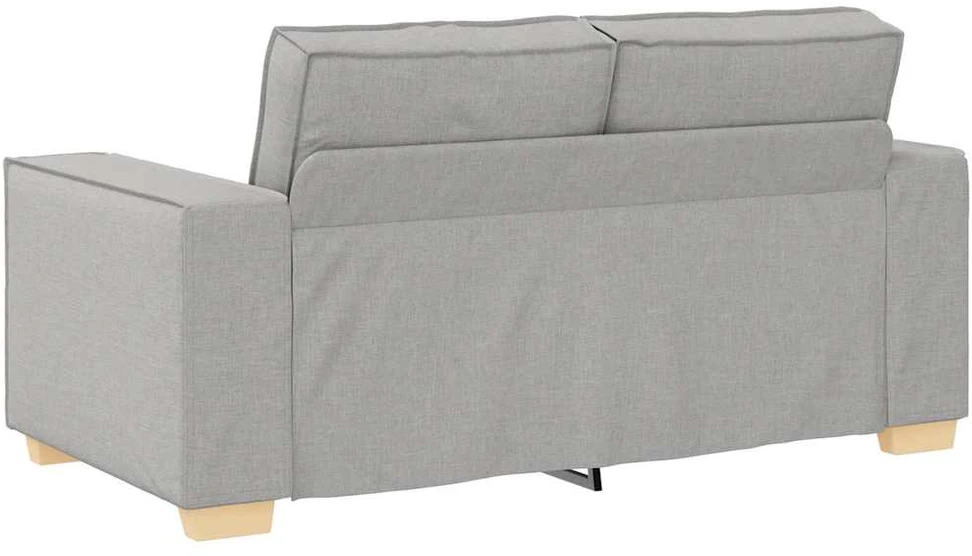 Dvivietė sofa, debesų pilka, 160x78x84 cm, audinys