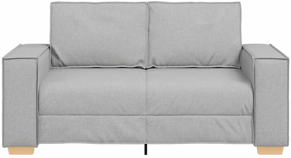 Dvivietė sofa, debesų pilka, 160x78x84 cm, audinys