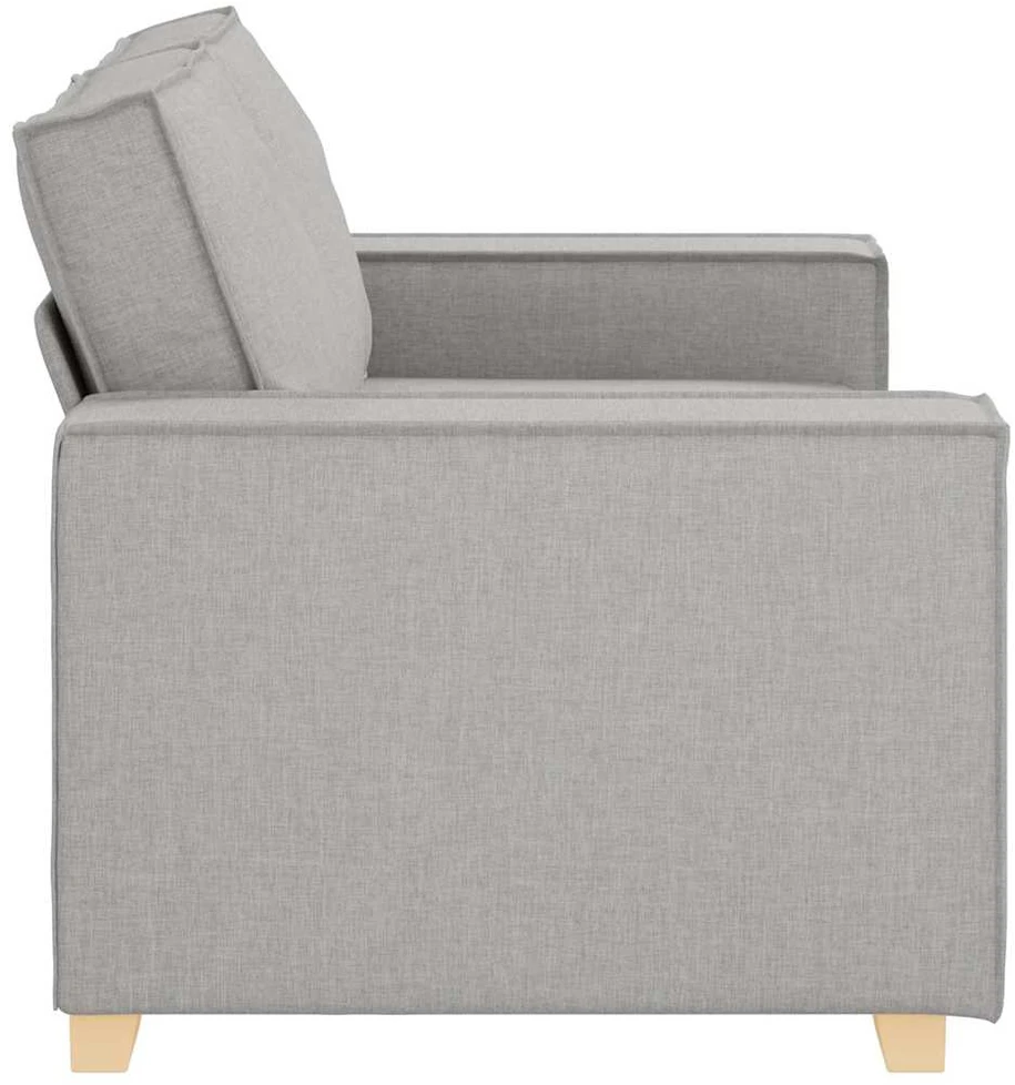 Dvivietė sofa, debesų pilka, 160x78x84 cm, audinys