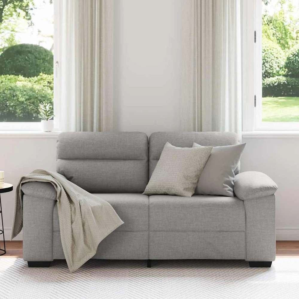 Dvivietė sofa, debesų pilka, 160x81x84 cm, audinys