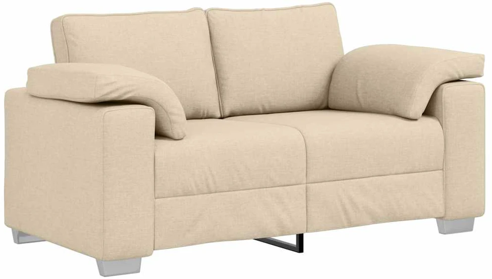 Dvivietė sofa Kreminė 160 cm audinys