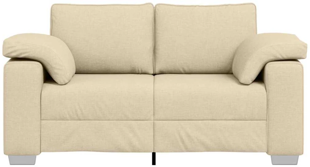 Dvivietė sofa Kreminė 160 cm audinys