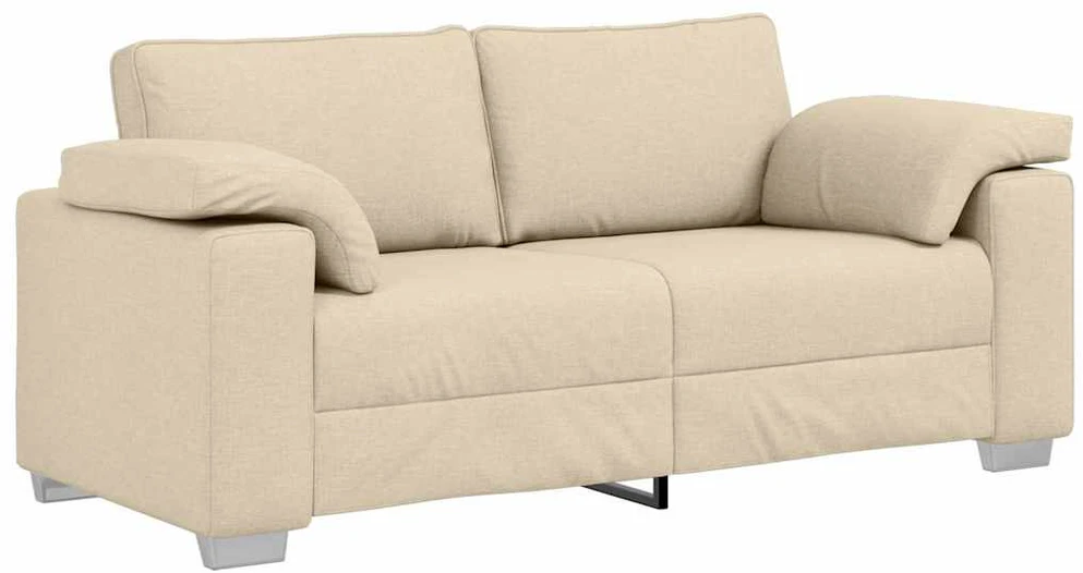 Dvivietė sofa Kreminė 180 cm audinys