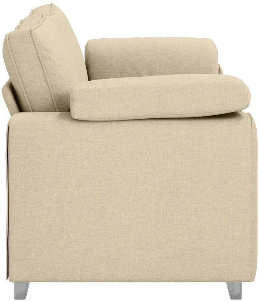 Dvivietė sofa Kreminė 180 cm audinys