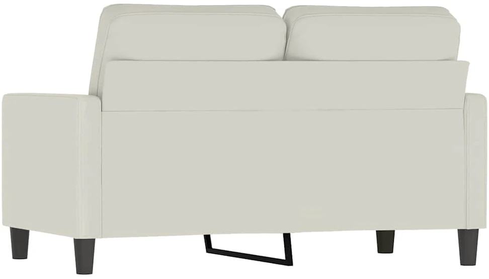 Dvivietė sofa, kreminės spalvos, 120cm, aksomas