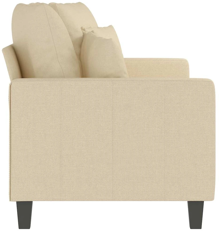 Dvivietė sofa, kreminės spalvos, 140cm, audinys