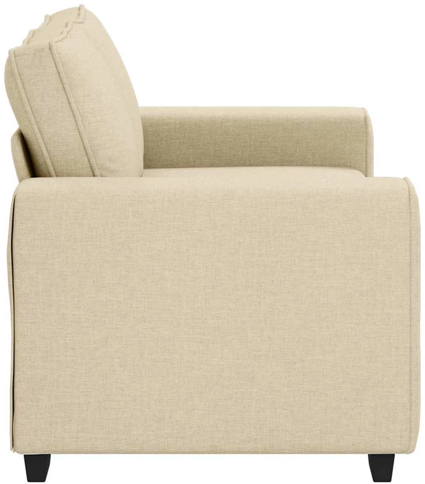 Dvivietė sofa, kreminės spalvos, 160x77x82 cm, audinys