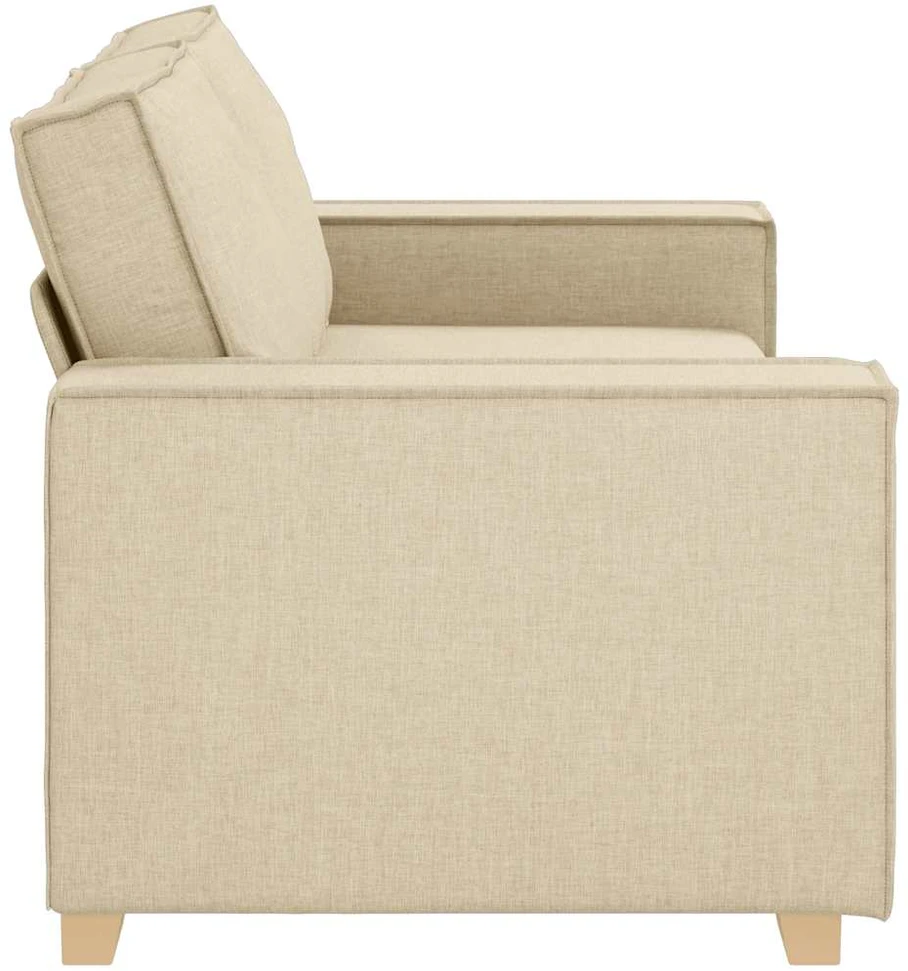 Dvivietė sofa, kreminės spalvos, 180x78x84 cm, audinys