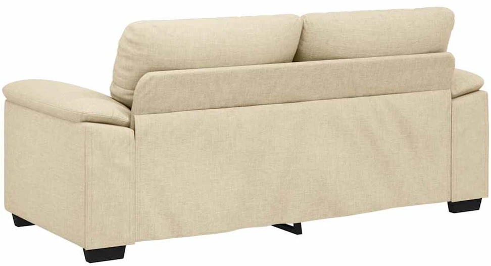 Dvivietė sofa, kreminės spalvos, 180x81x84 cm, audinys