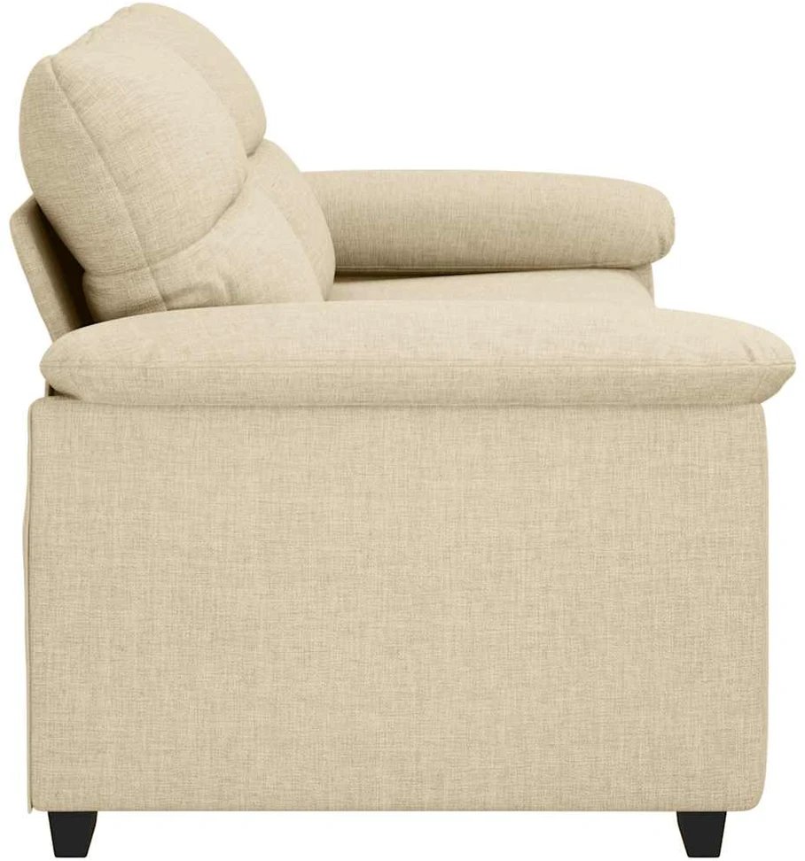 Dvivietė sofa, kreminės spalvos, 180x81x84 cm, audinys