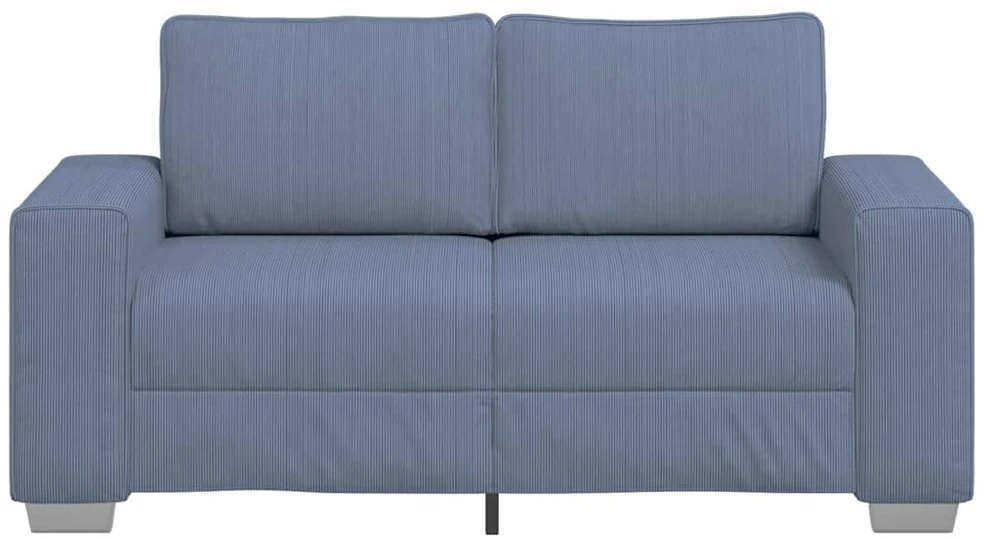 Dvivietė sofa, mėlyna, 160x77x82 cm, velvetas, audinys