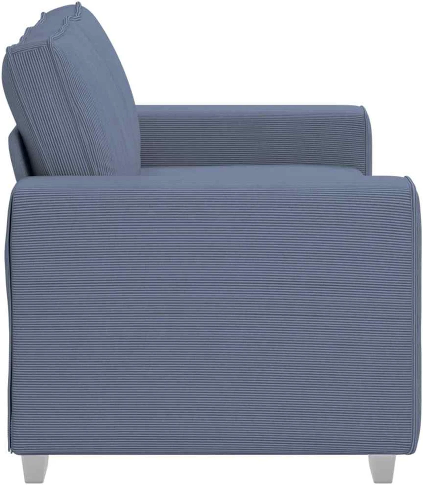Dvivietė sofa, mėlyna, 160x77x82 cm, velvetas, audinys