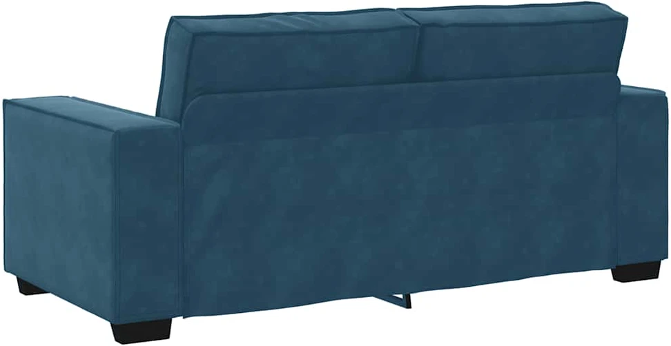 Dvivietė sofa, mėlyna, 180x78x84 cm, aksomas
