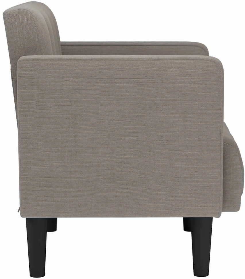 Dvivietė sofa, pilkai ruda, 111 cm, audinys