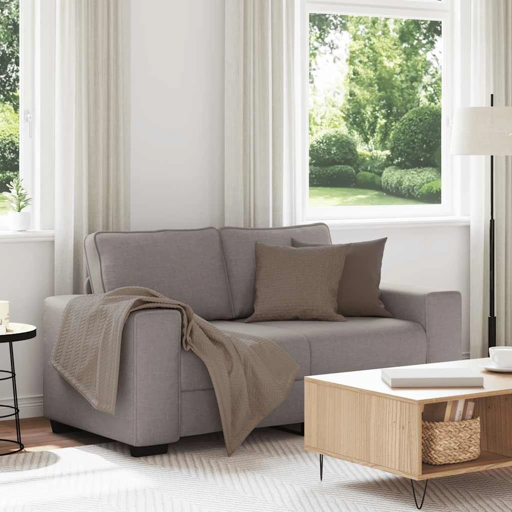 Dvivietė sofa, pilkai ruda, 160x77x82 cm, audinys