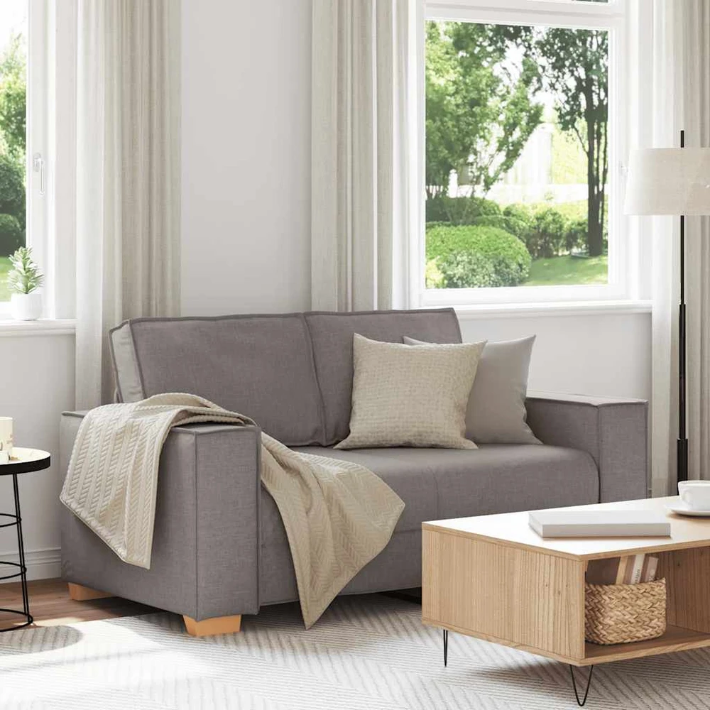 Dvivietė sofa, pilkai ruda, 160x78x84 cm, audinys